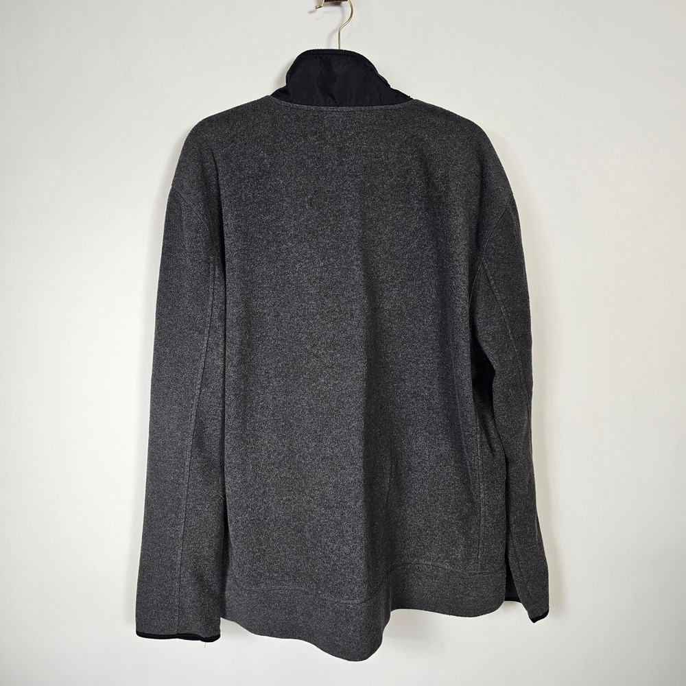 Nautica Mens XXL Gray Fleece Jacket Full Zip Pockets Classic Casual Coat - Picture 2 of 11